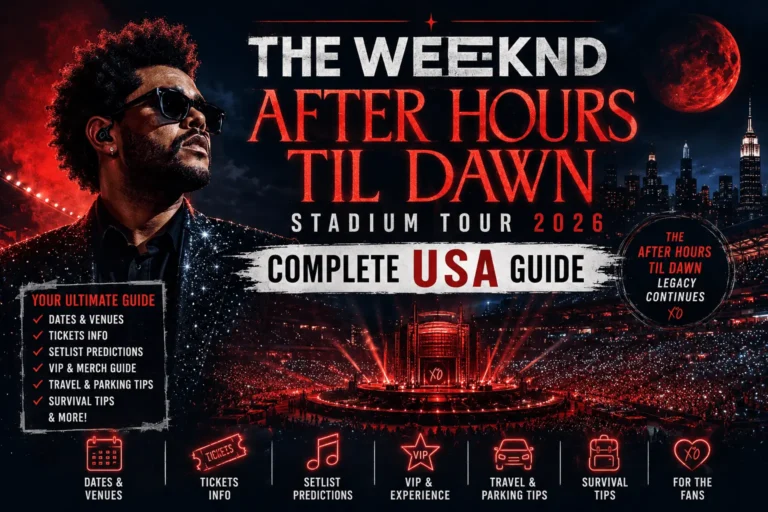 The Weeknd After Hours Til Dawn Stadium Tour 2026 - Complete USA Guide